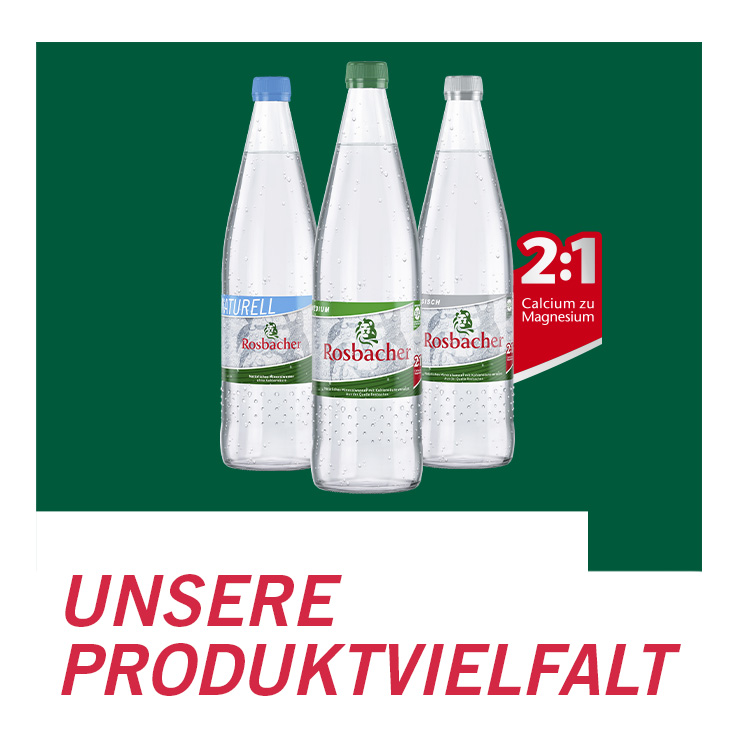 Produktvielfalt Rosbacher